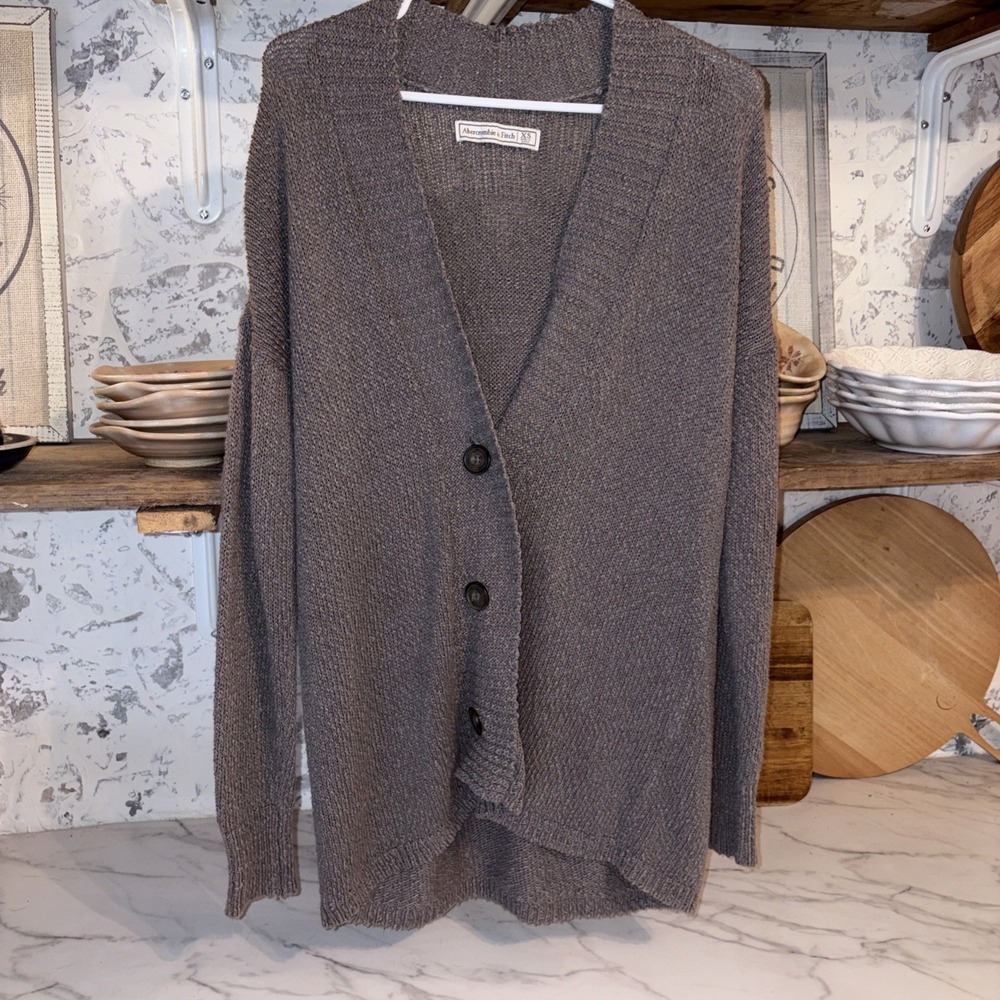 Abercrombie Fitch Woman's XS Grandpa Cardigan Sweater Cozy Bohemian